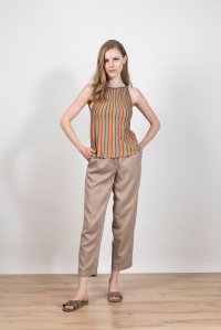 Λούρεξ πολύχρωμο τοπ dark grey - tan gold - orange - khaki