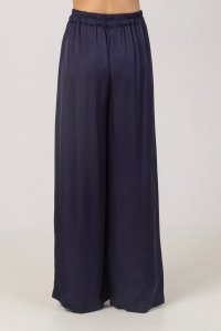 Satin basic pants blue