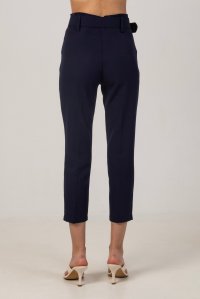 Pants with belt navy