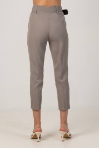 Pants with belt grey