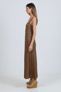 Lurex  φορεμα bronze