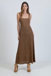 Lurex  φορεμα bronze