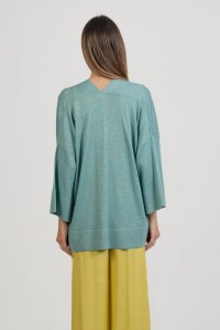 Lurex ζακέτα teal