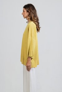 Lurex cardigan lime