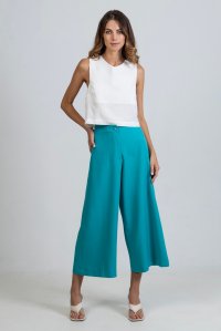 Stretch jupe culotte teal