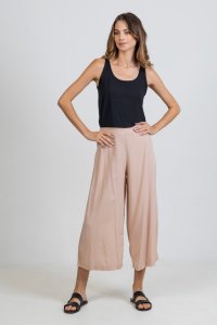 Cropped wide leg pants dusty pink