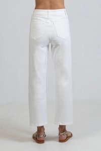 Straight jean pants white