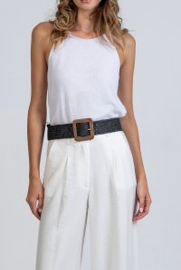 Belt black-beige