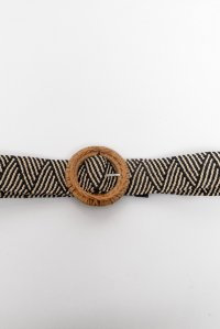 Belt black-beige