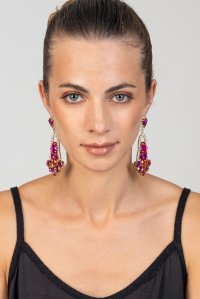 Earrings violet