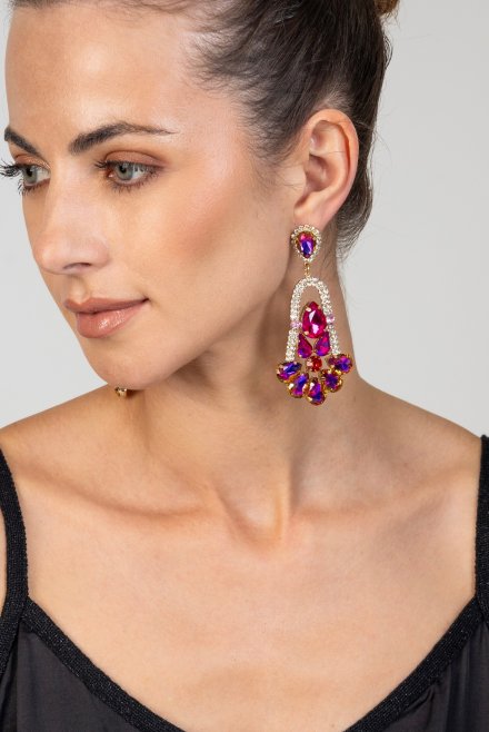 Earrings violet