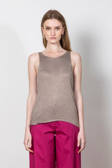 Lurex tank top elephant