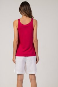 Lurex tank top fuchsia