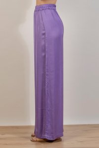 Satin basic pants mauve