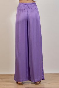 Satin basic pants mauve