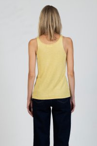 Lurex tank top lime