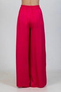 Satin basic pants fuchsia