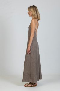 Lurex maxi dress elephant