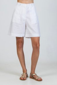 Linen shorts white