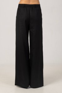 Linen pants black