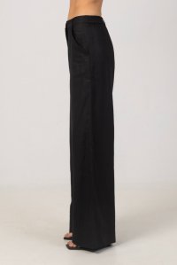 Linen pants black