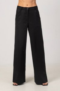 Linen pants black