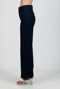 High waist jean pants blue