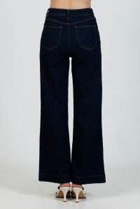 High waist jean pants blue