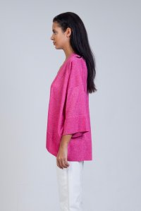 Lurex ζακέτα fuchsia