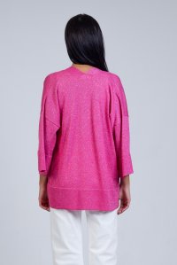 Lurex ζακέτα fuchsia