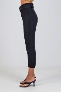 Pants with belt black