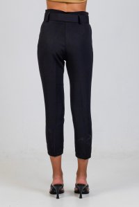 Pants with belt black