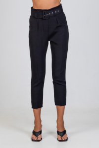 Pants with belt black