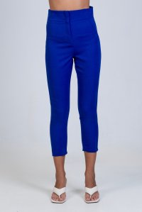 Straight pants royal blue