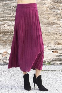 Lurex skirt bordeaux