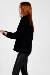 Mohair-lurex blend oversized sweater black