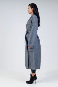 Alpaca blend coat medium grey