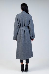 Alpaca blend coat medium grey