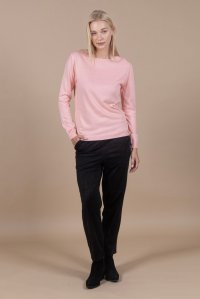 Wool blend basic sweater pink