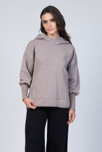 Cotton bland sweatshirt with knitted details elephant