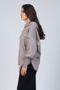 Cotton bland sweatshirt with knitted details elephant