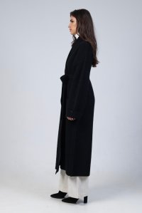 Alpaca blend coat black