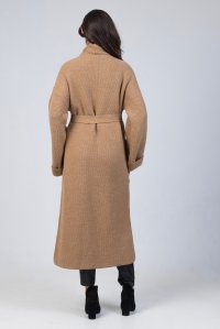 Alpaca blend coat camel