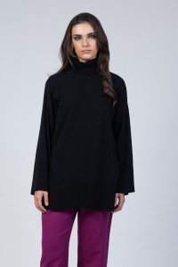 Casmir blend mock-neck sweater black