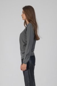 Πουλόβερ με μαλλί medium grey