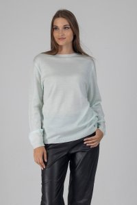 Wool blend basic sweater mint