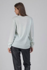 Wool blend basic sweater mint