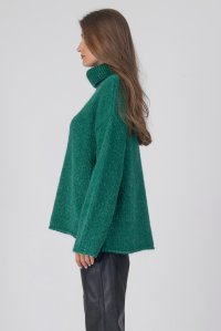 Mohair-lurex ζιβάγκο σε άνετη γραμμή green