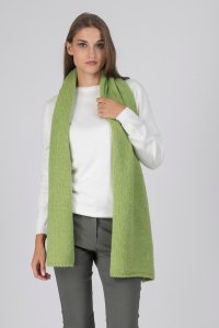 Mohair-lurex blend wrap bright green