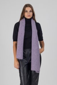 Mohair-lurex blend wrap lilac